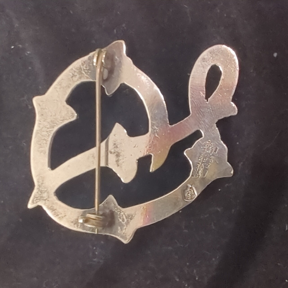 Vintage, 1960S MEXICAN STERLING SILVER PIN EAGLE STAMP - Picture 2 of 6